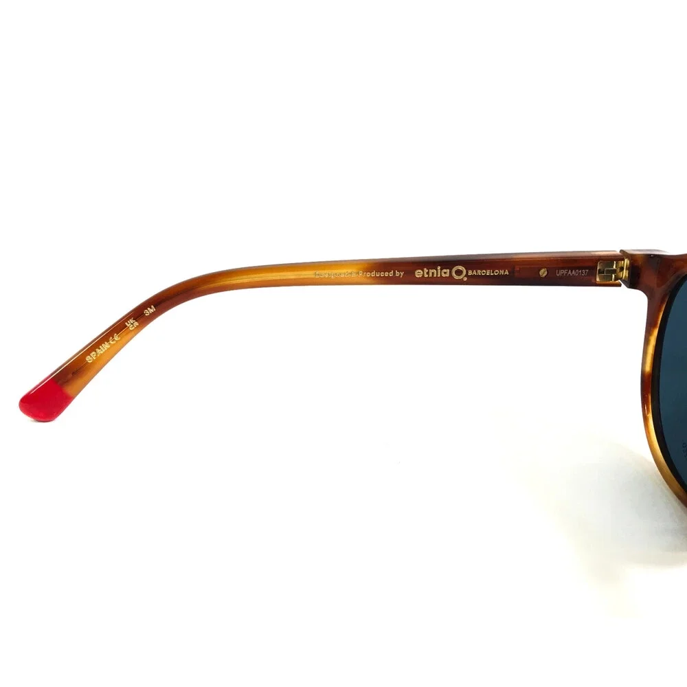 Etnia Barcelona Sunglasses AVINYO 3 HVCU Havana Frames w/ Blue Polarized Lenses